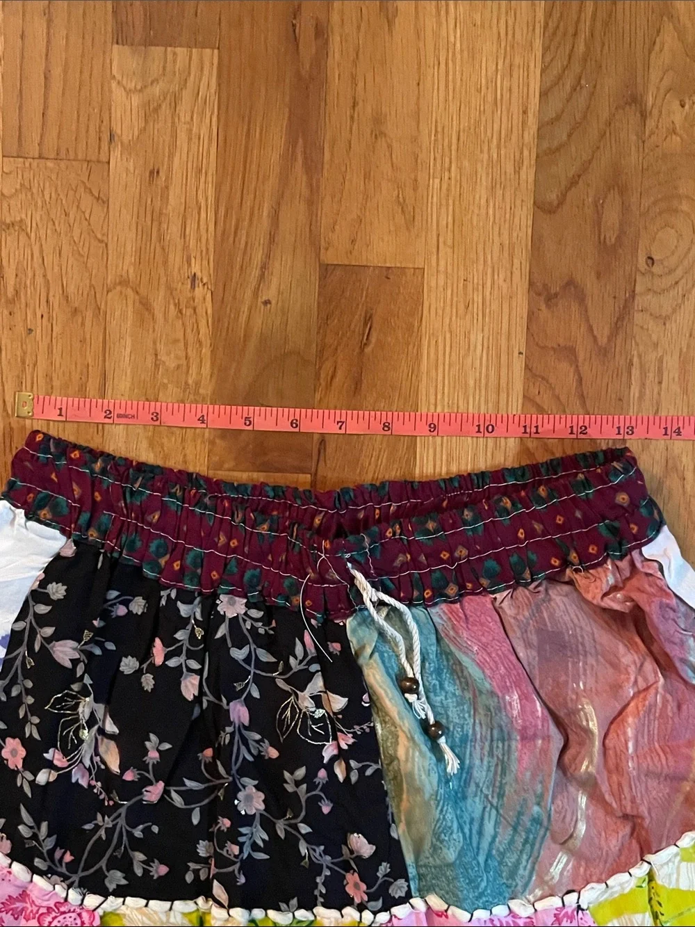 Ashley Taylor Multicolor Patchwork Maxi Skirt - Pink, Yellow, Black, Blue - Picture 4 of 4